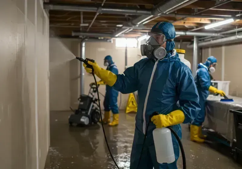 Basement Sanitization and Antimicrobial Treatment process in Watsonville, CA